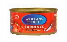 Oceans Secret Sardines In Tomato Sauce   Tin  180 grams
